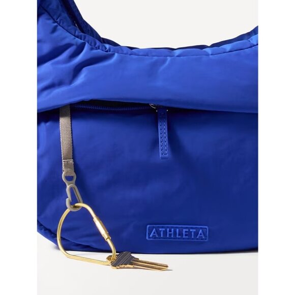 Athleta All About Small Crossbody Hobo Bag Varsity Blue - Picture 4 of 6